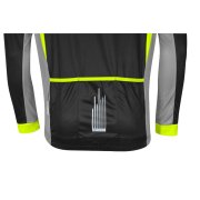 Maglia ciclismo Force F85 manica lunga Giallo fluo nero 5